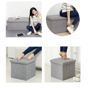 Multi Function Folding Ottoman Storage Box- Small